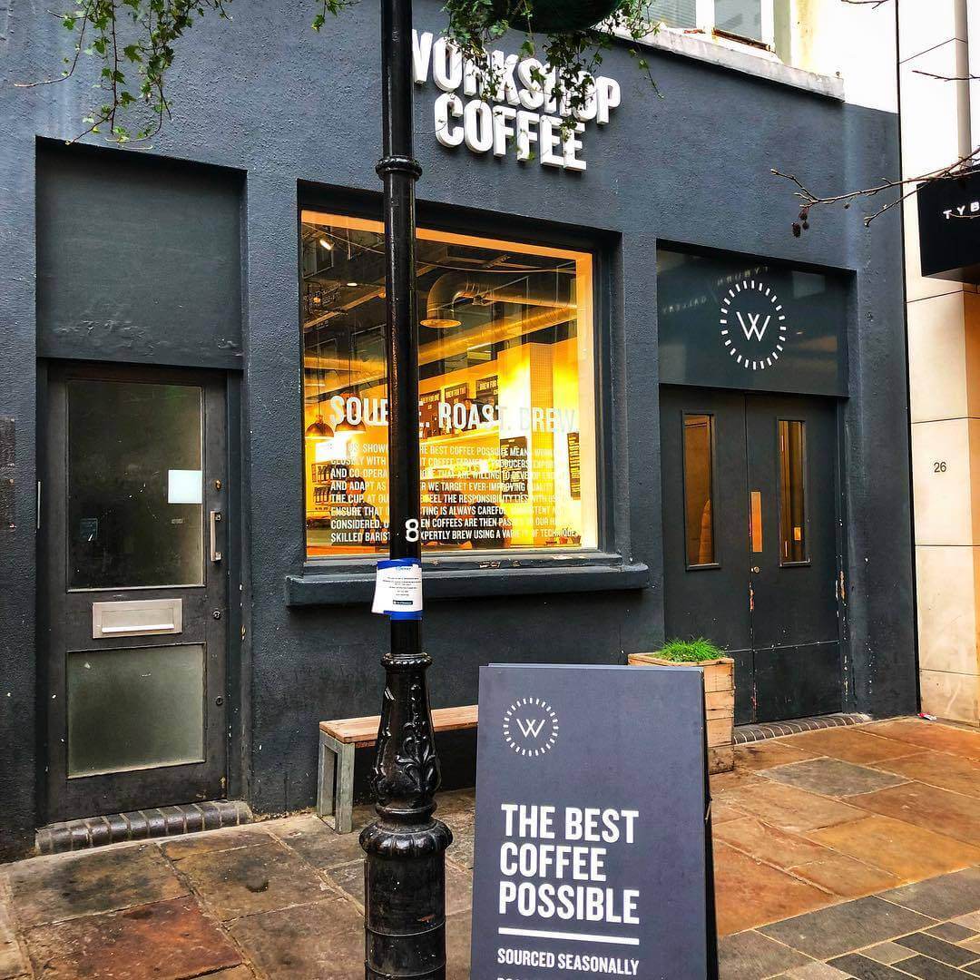 coffee shop, sign, best coffee, London.
