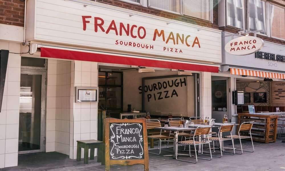 Franco Manca is a pizza restaurant in London.