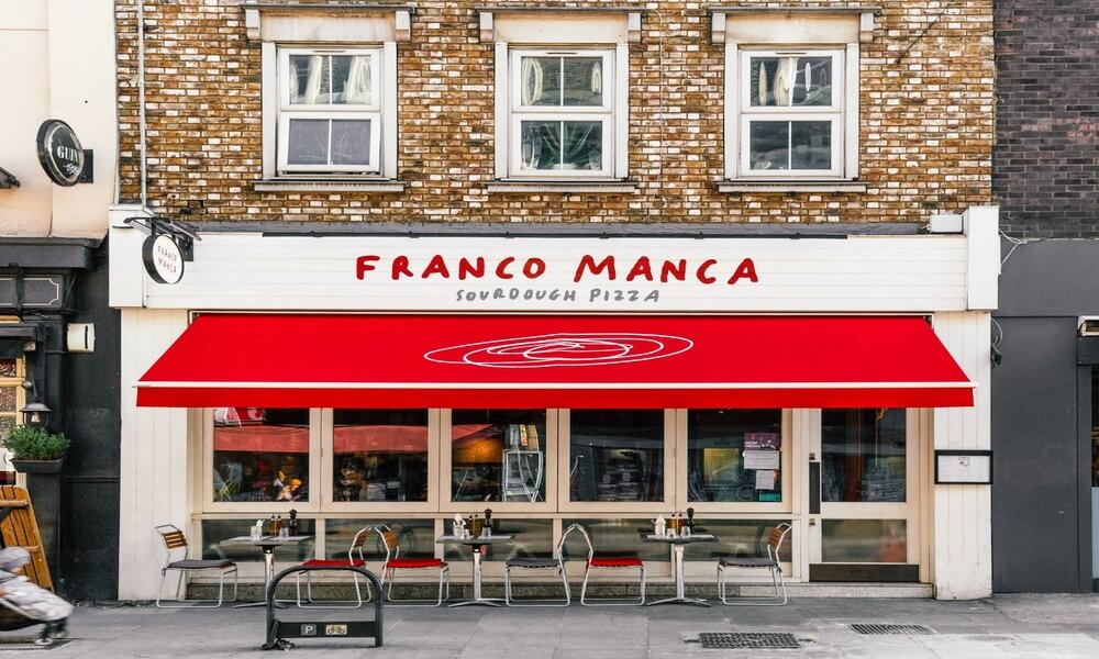 Franco manca restaurant in London.