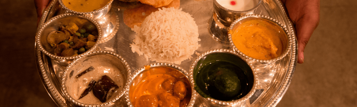 Keywords: silver plate, indian food