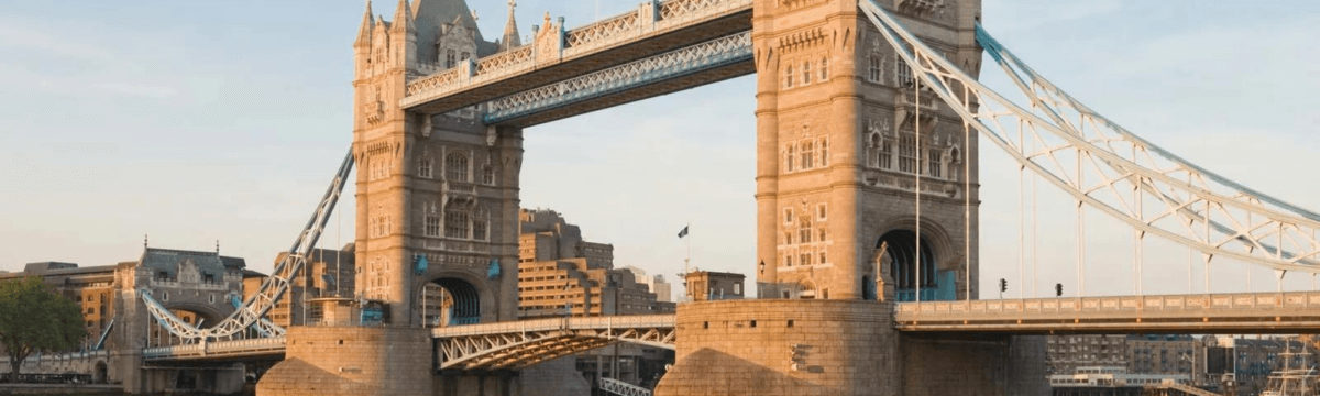 The tower bridge in london, england.