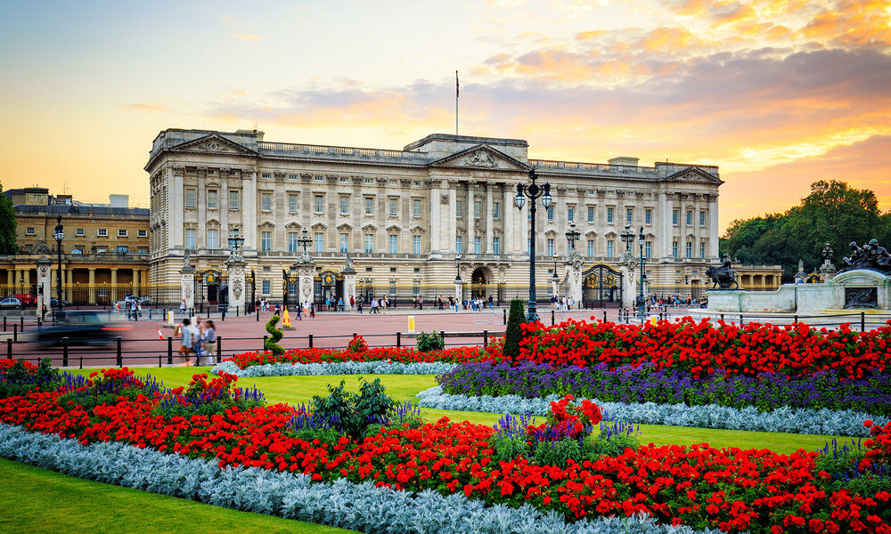 Buckingham palace, london, england.