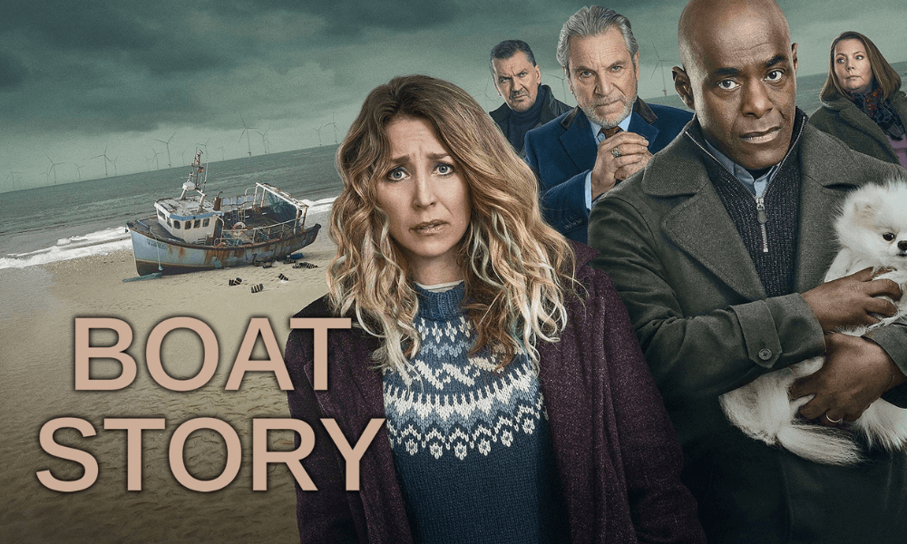 A poster for the tv series boat story.